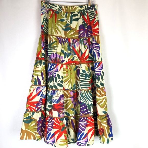 Truly 4 You Colorful floral skirt elastic waist woman’s size XL. Maxi style - Picture 1 of 9